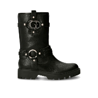 Bottes Noir En Cuir Fl82rn Ele10 Guess