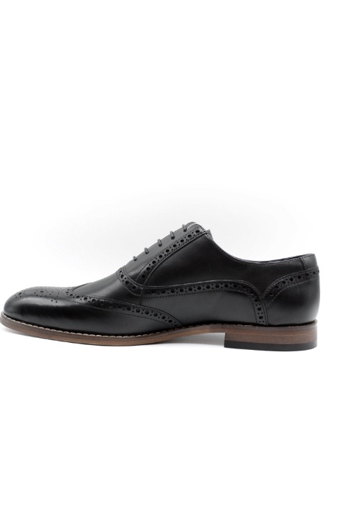 Derbies Noir À Lacets Style Richelieu En Cuir By Lolaguliana