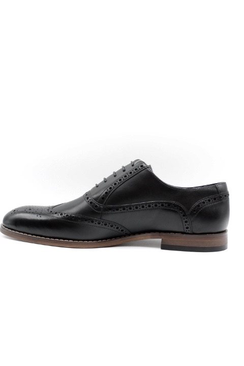 Chaussure de ville noir en cuir pour homme 