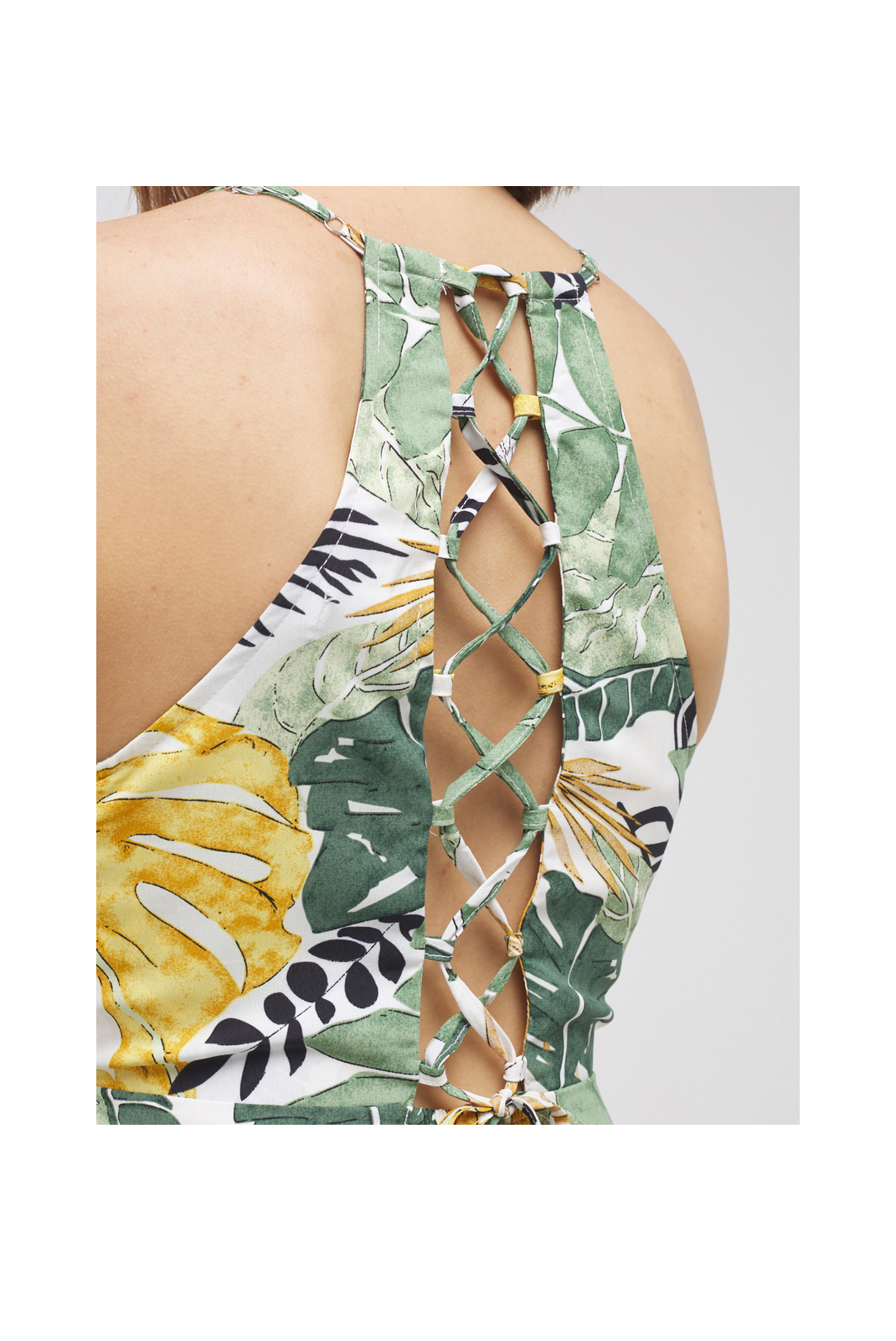 Molly Bracken Robe Verte Longue Imprimes Tropical La70be20 