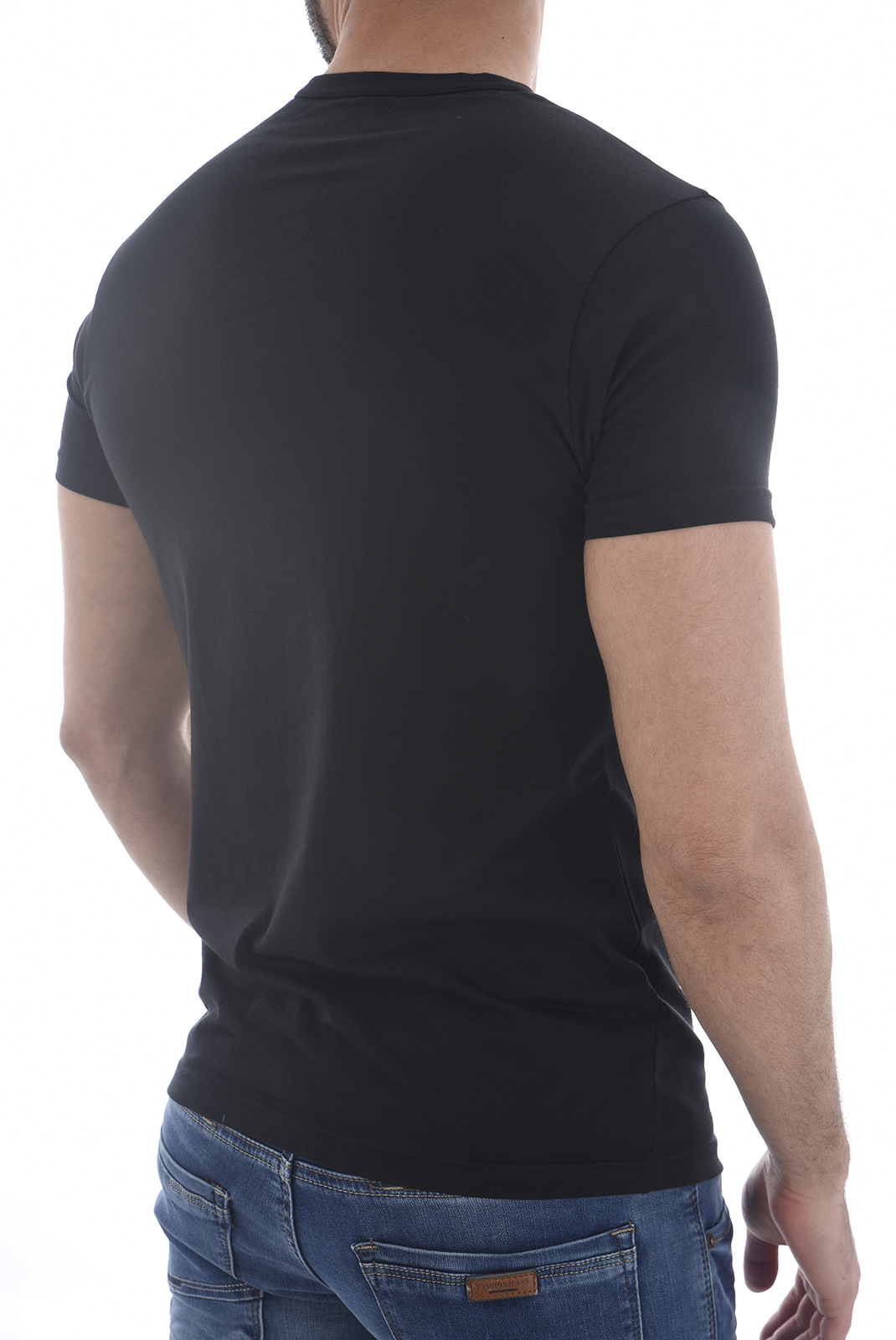 Tee-shirt noir à manches courtes Emporio Armani - 111267 Cc715 