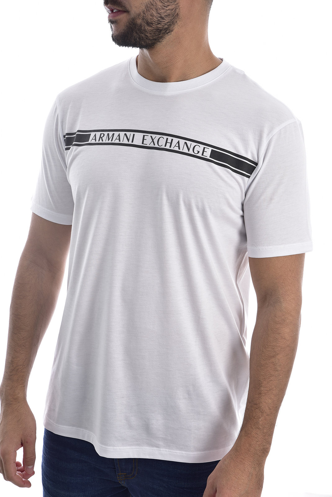 Tee-shirt blanc à manches courtes Emporio Armani - 6gztau Zja5z