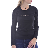 Tee-shirt d'hiver noir à manches longues Emporio Armani - 163229