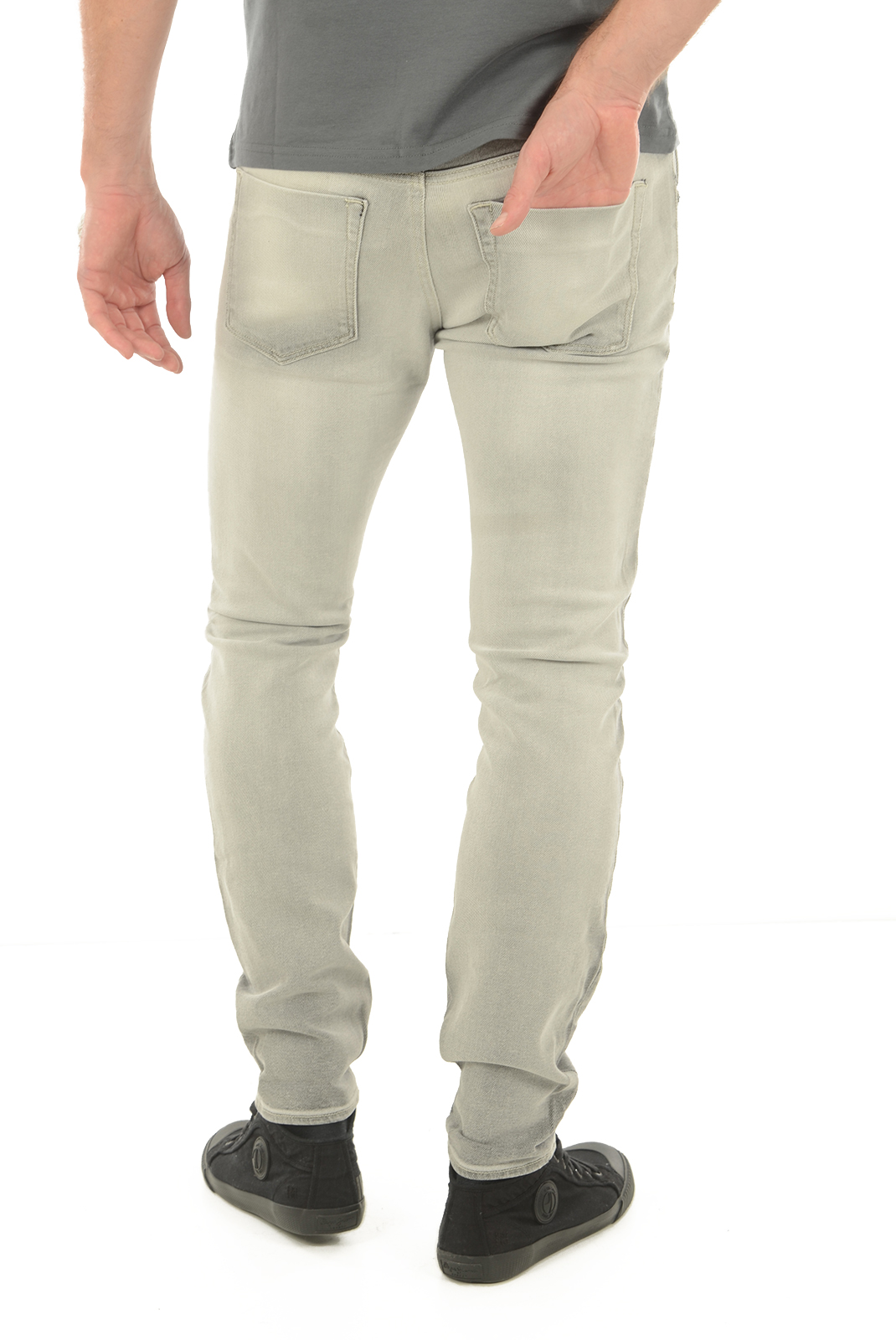 Jeans gris skinny stretch pour homme Meltin'pot  - Meret D1573