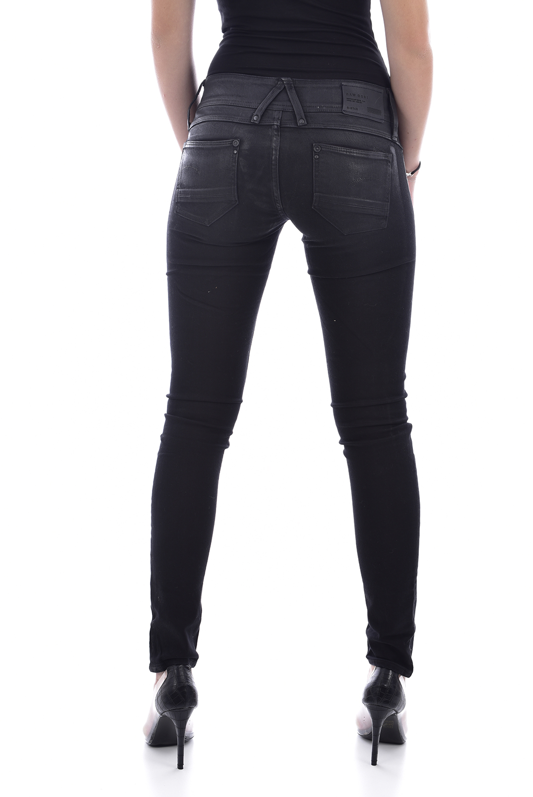  Jeans ciré noir skinny G-Star - 60367.6245.4947