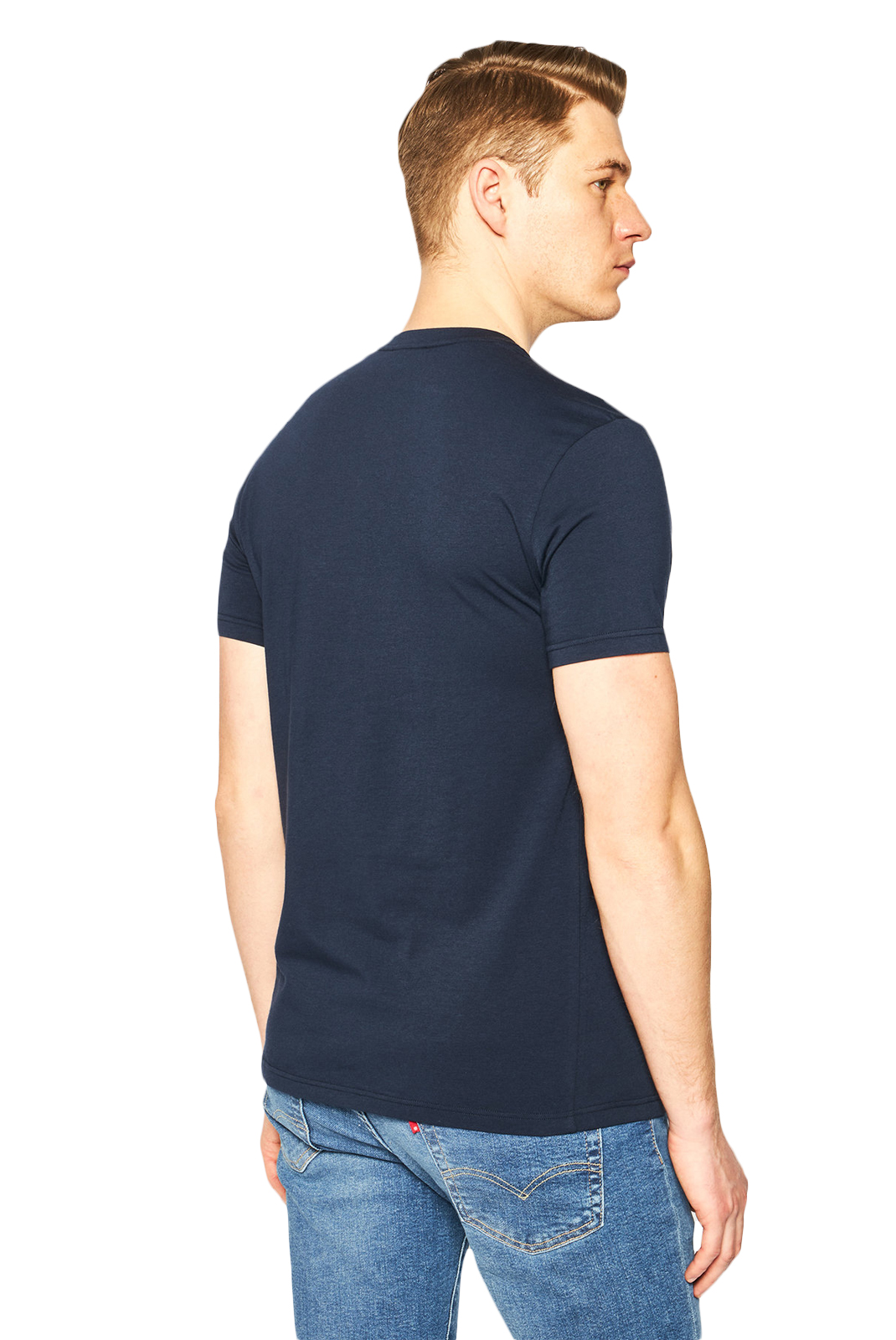 Emporio Armani Tee-shirt Bleu Marine à manches courtes 110853 0p510 