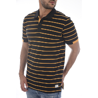 Polo noir  rayures homme - Jack & Jones Stripe 