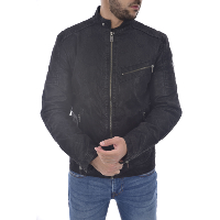 Blouson noir doublé avec rembourrage homme - Guess M84l20 