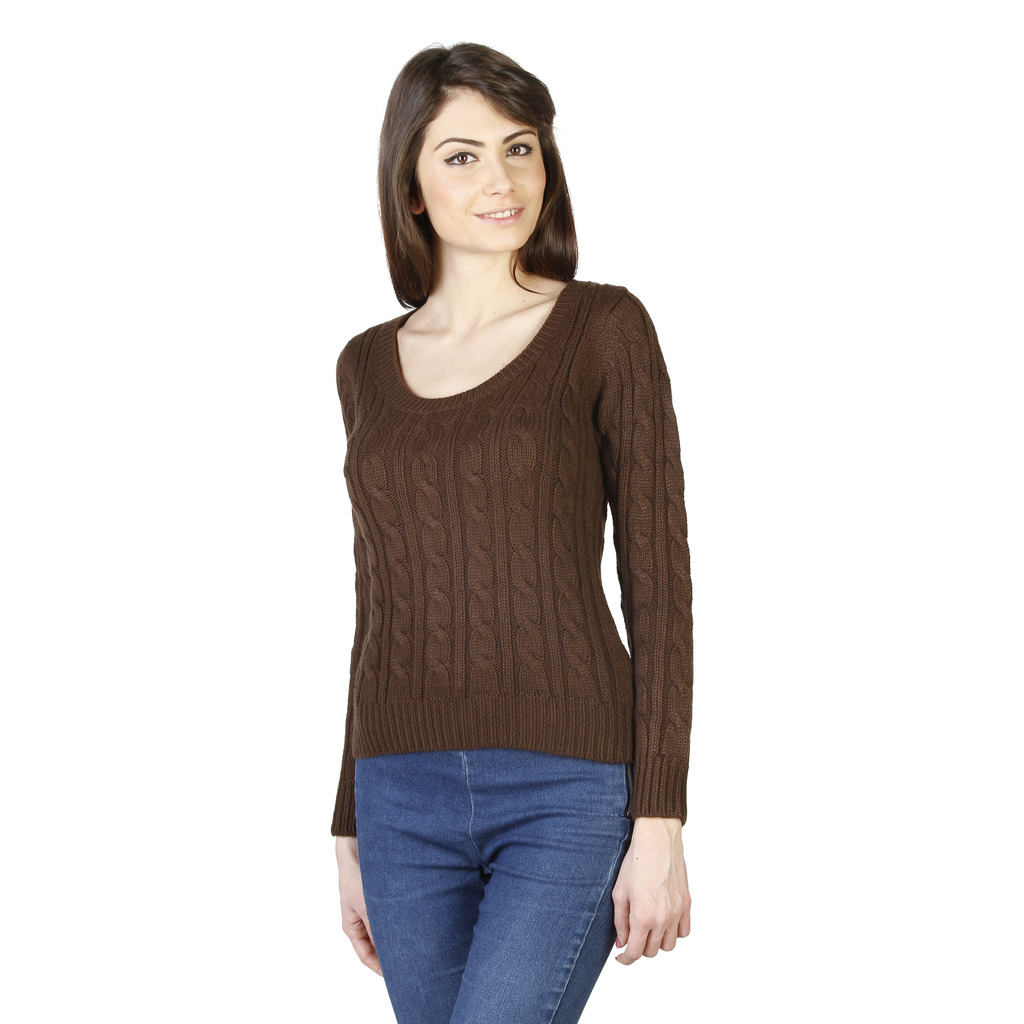 VON FURSTENBERG PULL ART_B MARRON A COL ROND FEMME