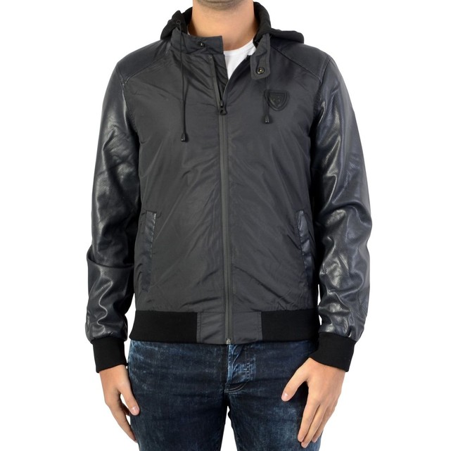 Kaporal Bomber Noir Djef A Capuche Homme - PRIX FOU