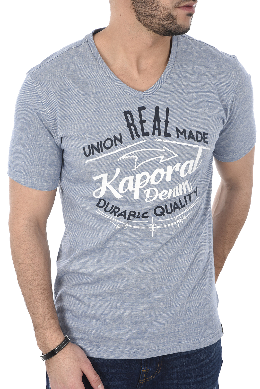 T-Shirt Bleu Homme - Kaporal Desto 