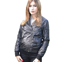 Kaporal Bomber Alare Noir Femme 