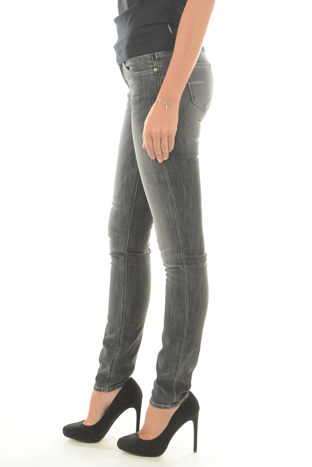 Jeans gris skinny stretch pour femme Meltin'pot J- Marceline W D1515