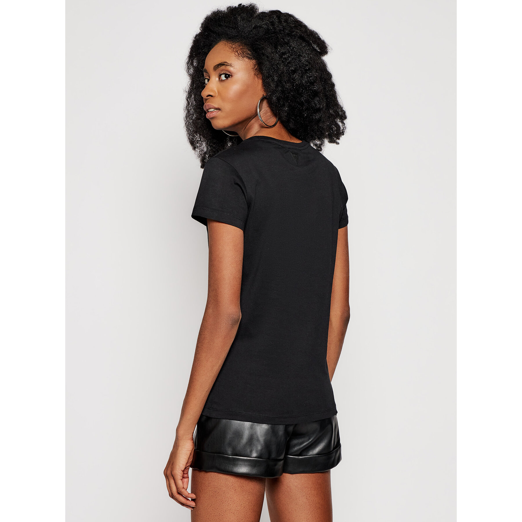 Tee-shirt noir O1ga05 Guess - Femme