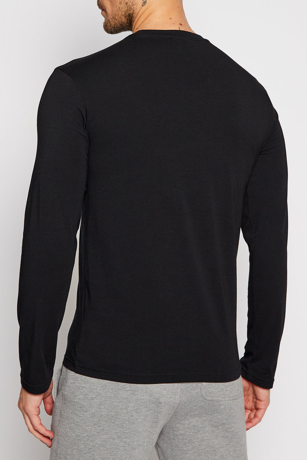 Tee-shirt noir à manches longues Emporio Armani - 111653 