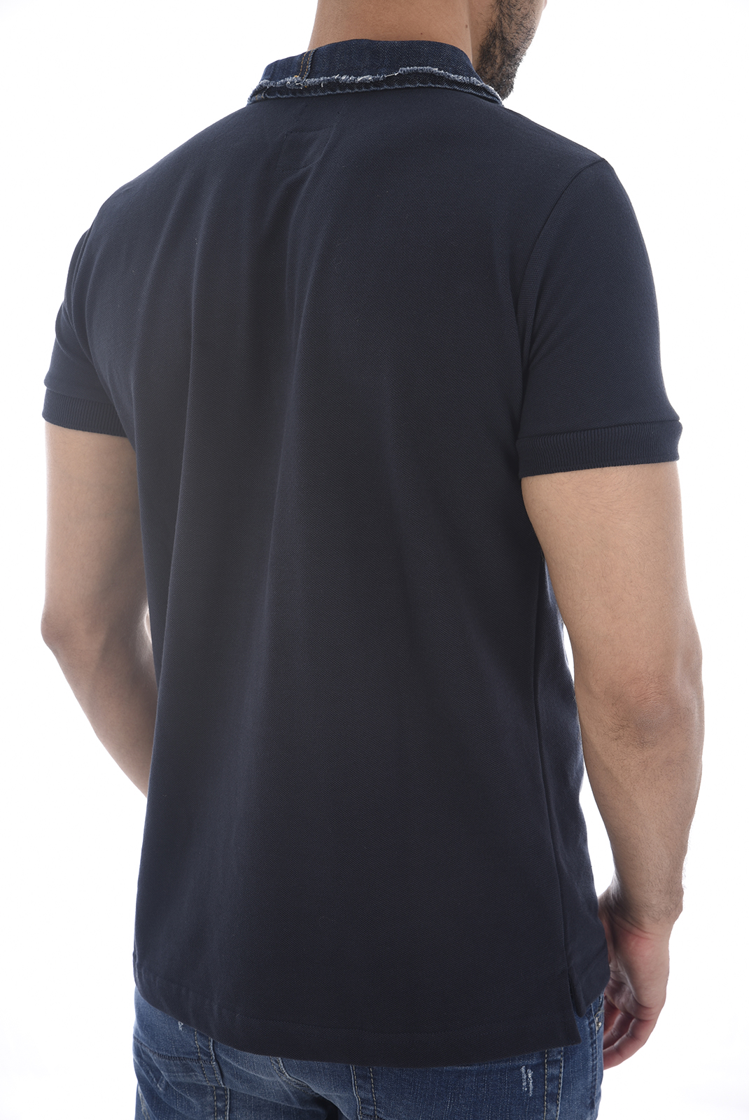 Polo bleu manches courtes homme - Diesel T-serpico