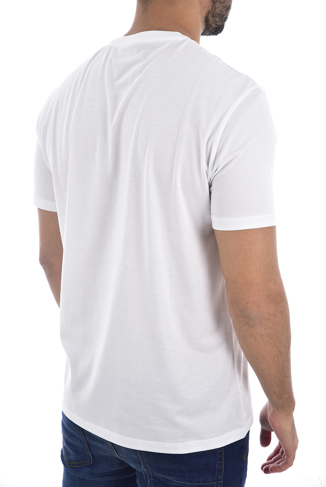 Tee-shirt blanc à manches courtes Emporio Armani - 6gztau Zja5z