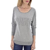 Pull gris strass pour femme - Guess W93r59 