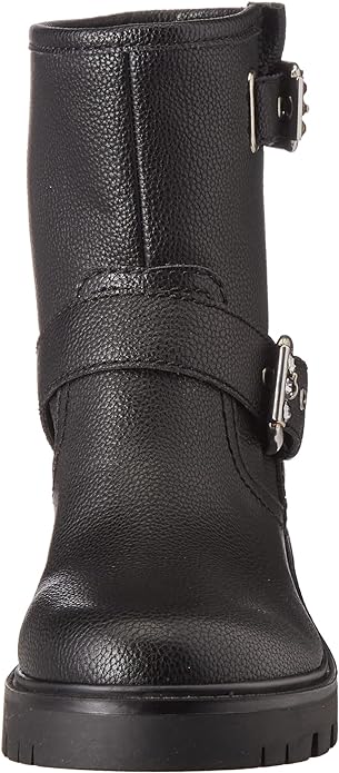 Bottines noir en cuir Guess pour femme - FL8RHIELE10