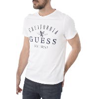 T-Shirt Blanc Homme - Guess U82i01