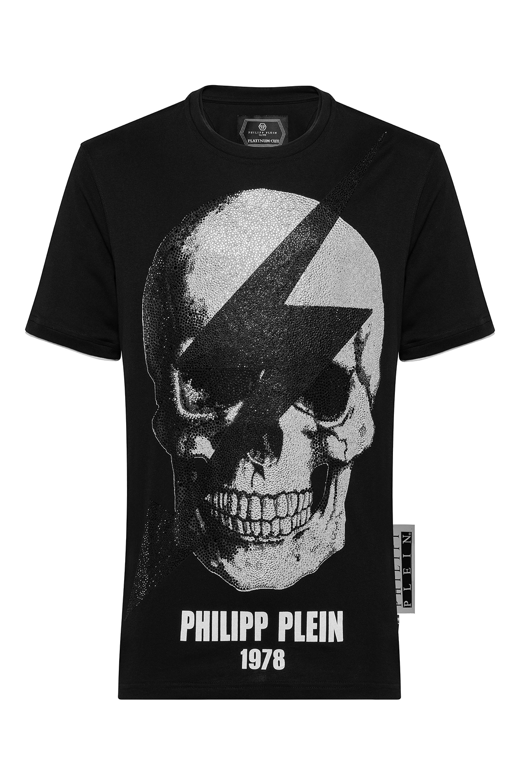 Philipp Plein Tee-shirt Noir Mtk3332 Pjy002n