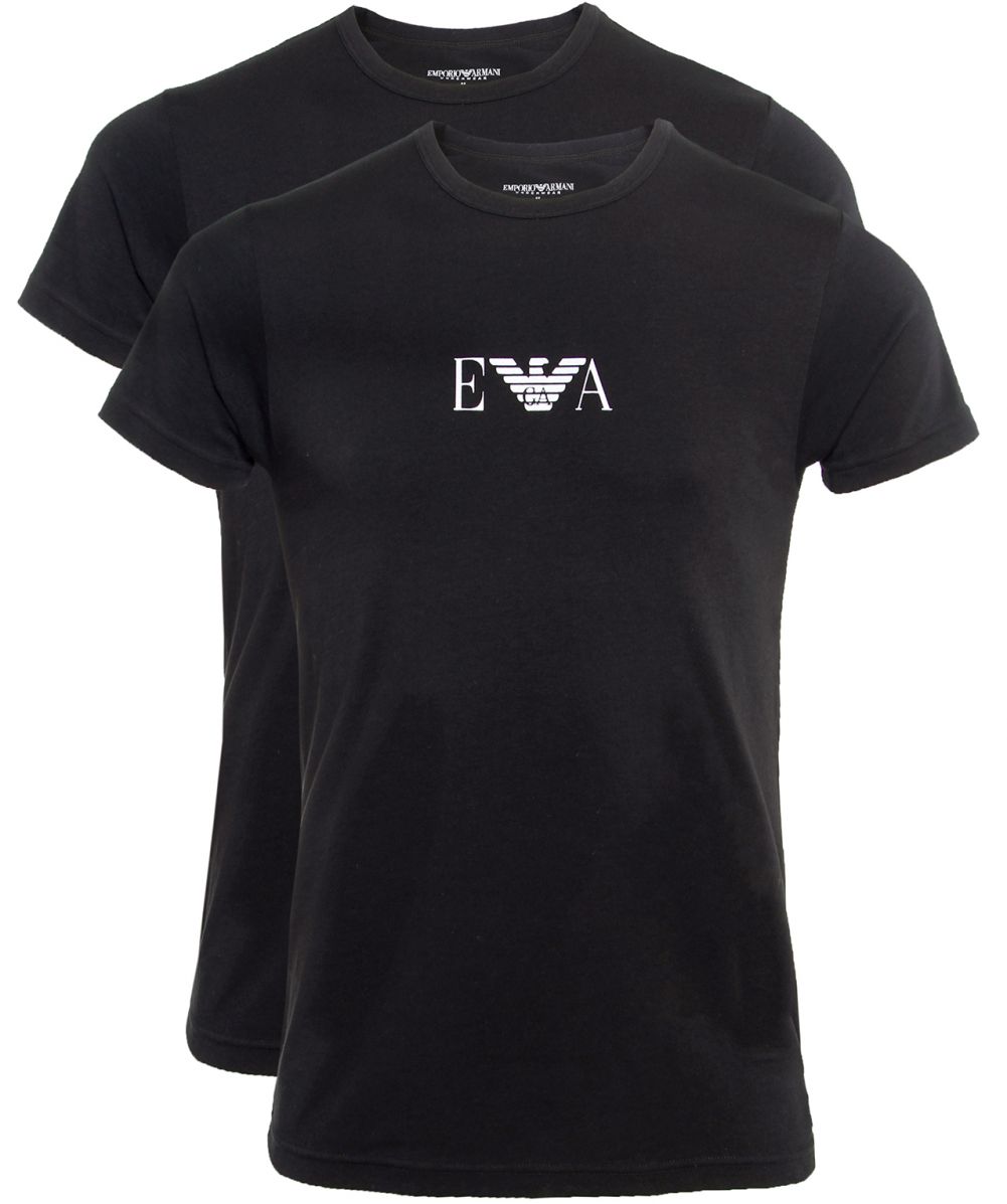 Tee-shirt noir à manches courtes Emporio Armani - 111267 Cc715 