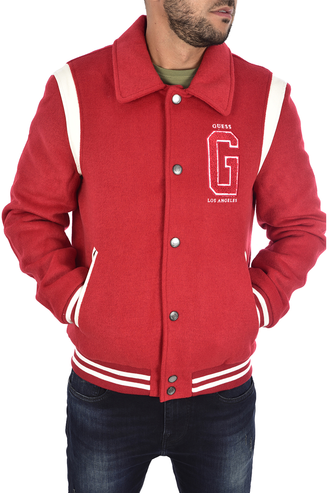 Blouson rouge teddy - Guess M94l63