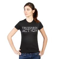 Trussardi Action Tee-shirt Noir À Manches Courtes 2bt03b 