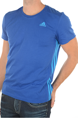 tee shirt adidas bleu