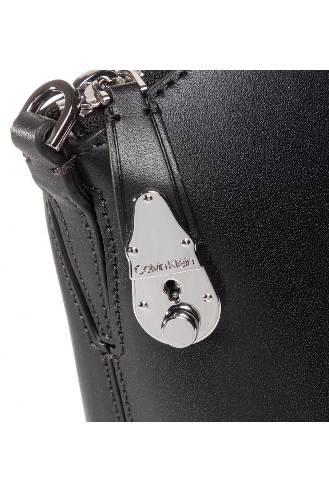 Calvin Klein Sac À Main Noir Cuir Naturel / Pleine Fleur K60K606355