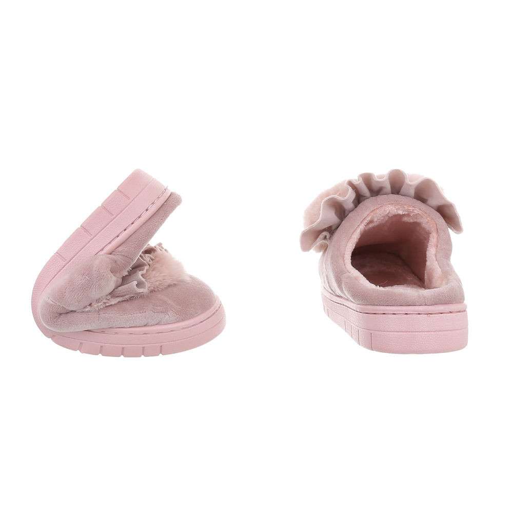 Chaussons - Pantoufles Rose Coeurs / Femme