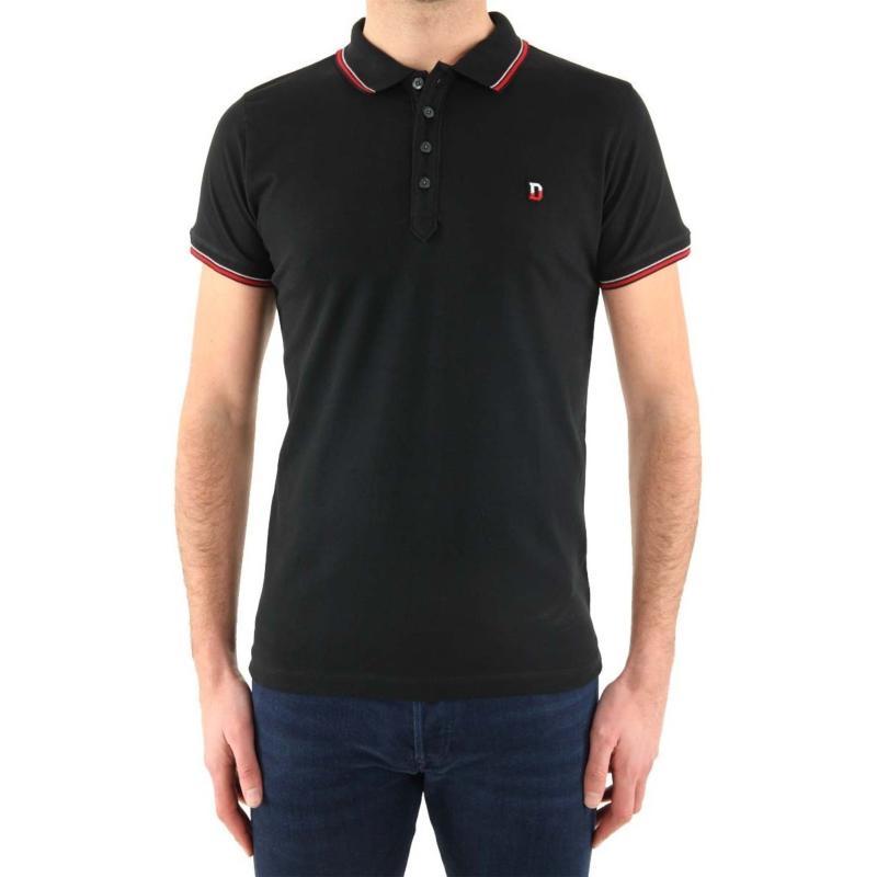 DIESEL POLO T-SKIN NOIR POUR HOMME 