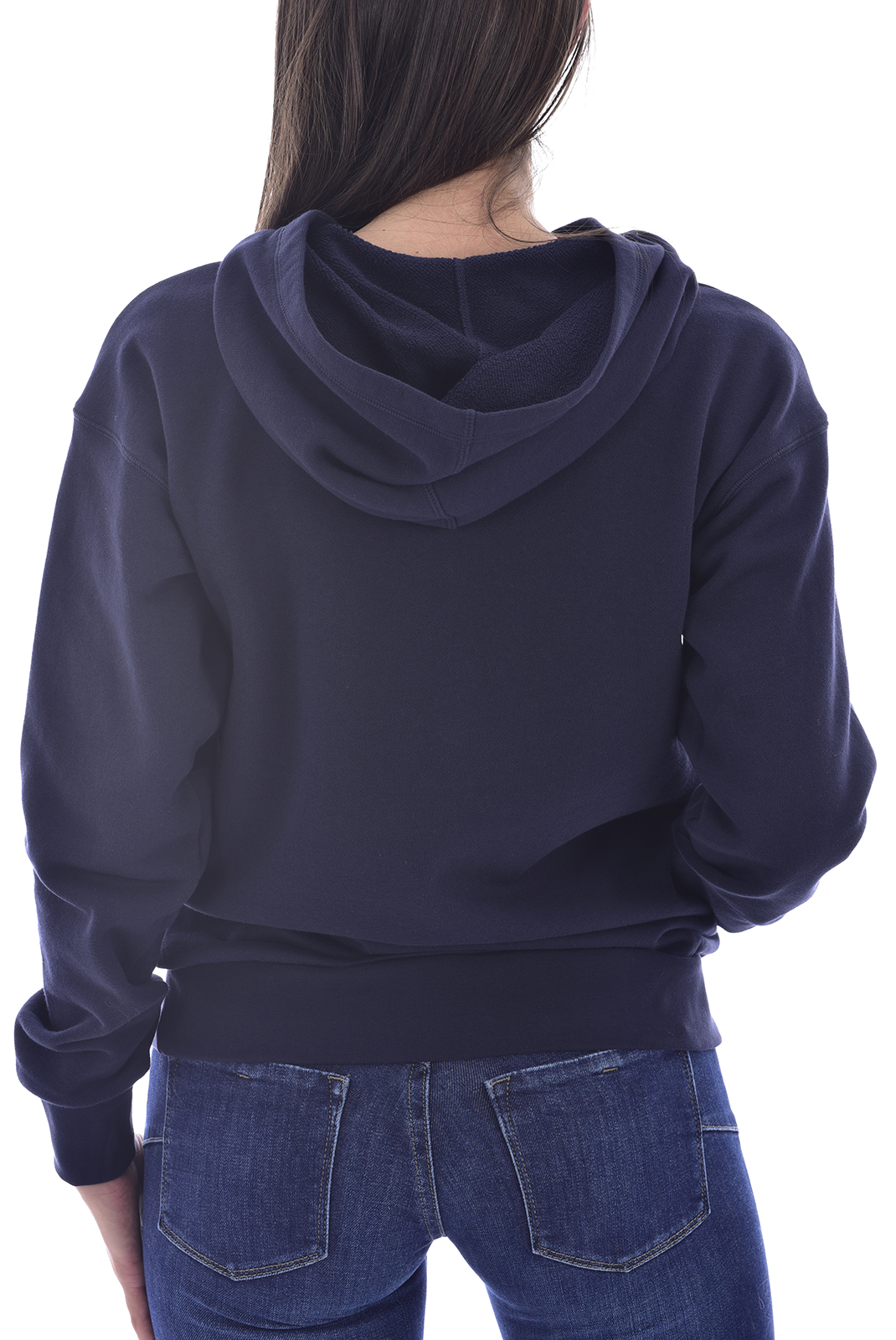 Pull à capuche bleu en coton pour femme Emporio Armani - 164396 0a265