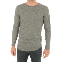 Tee-shirt gris manches longues homme Jack And Jones - Logan 