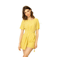 Combinaison jaune rayures femme - Jayloucy