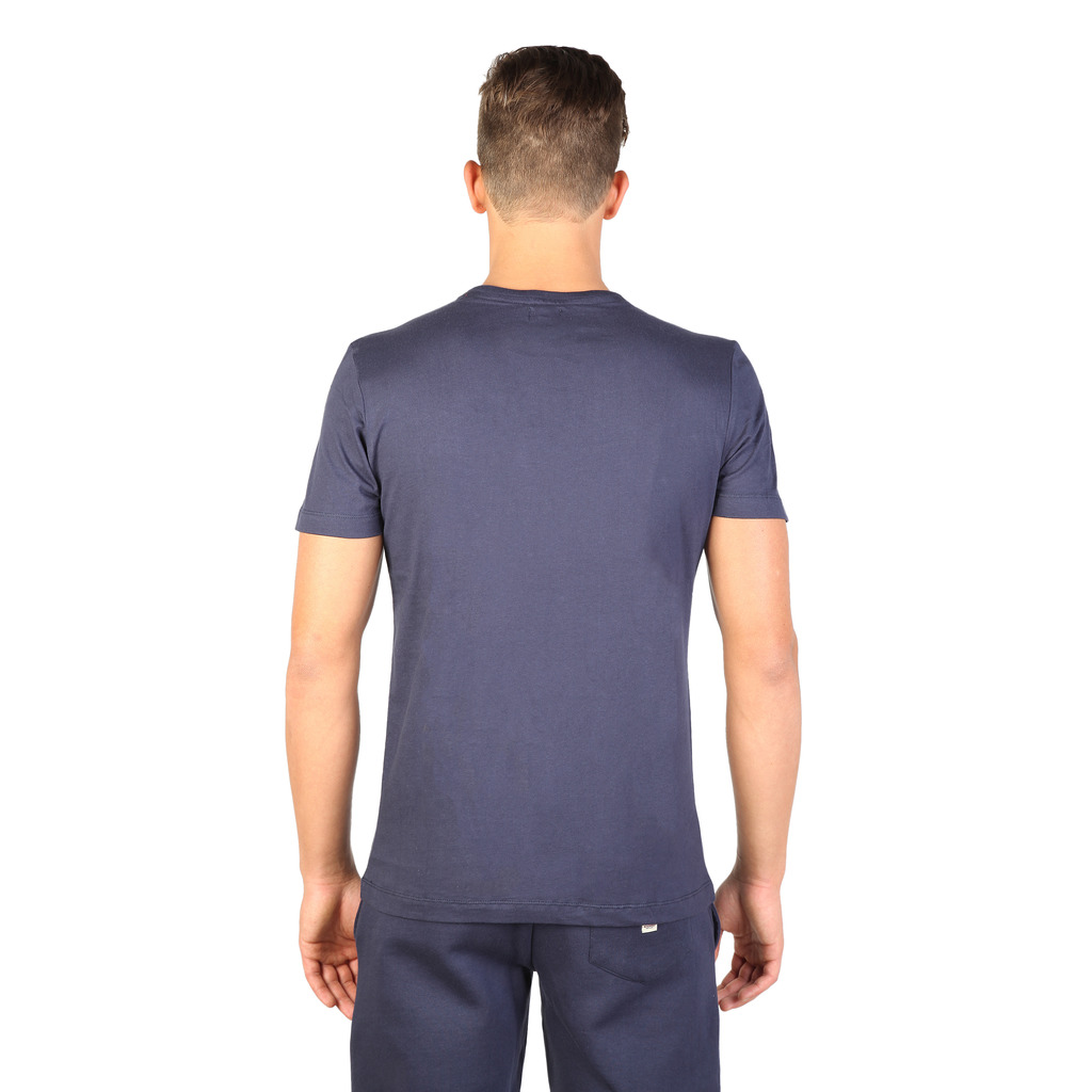 Tee-shirt Bleu basic en coton homme - Guru
