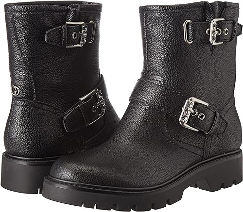 Bottines noir en cuir Guess pour femme - FL8RHIELE10