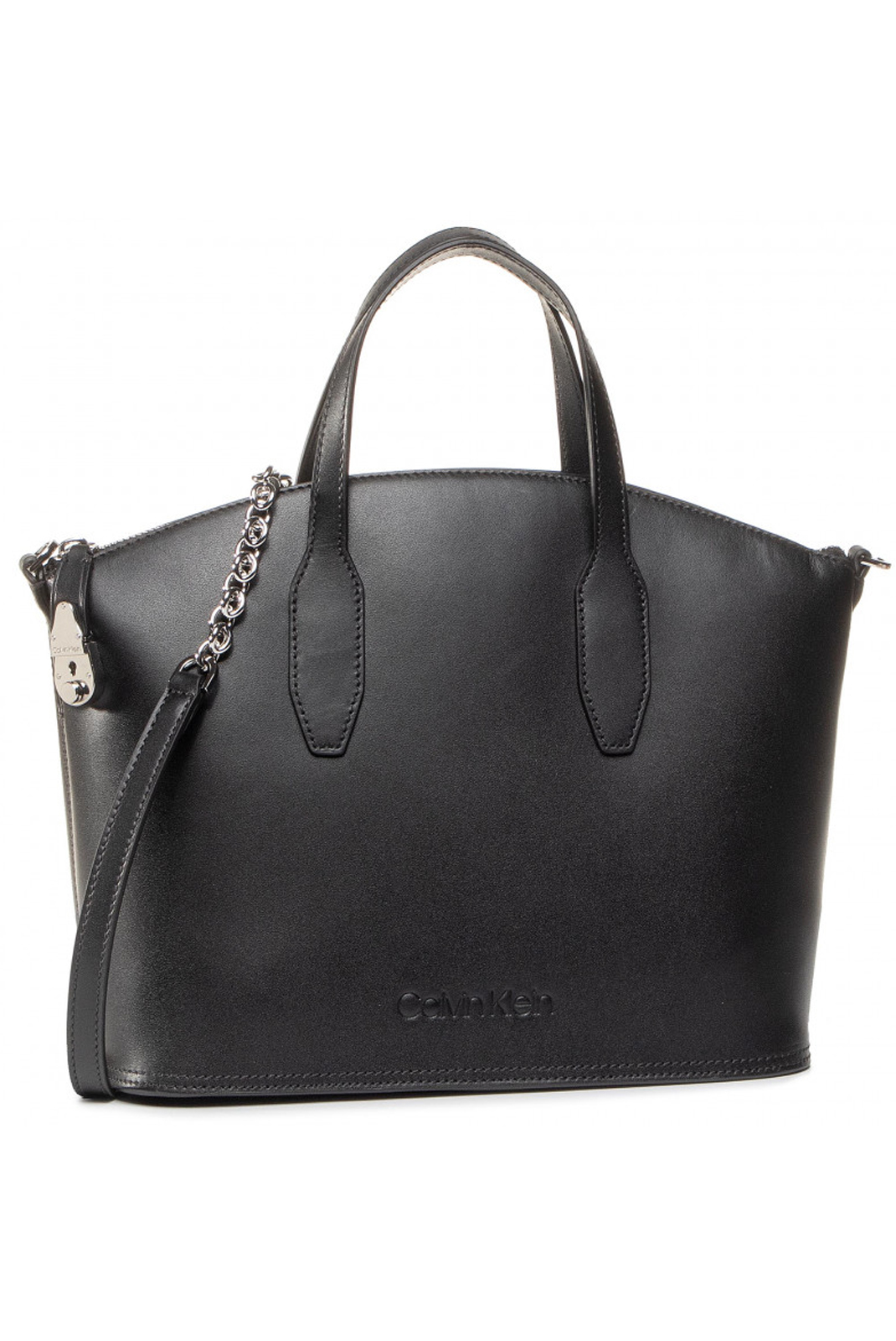 Calvin Klein Sac À Main Noir Cuir Naturel / Pleine Fleur K60K606355