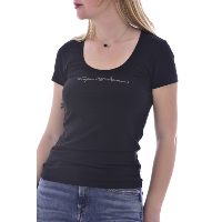 Tee-shirt noir à manches courtes Emporio Armani - 163377 1P223