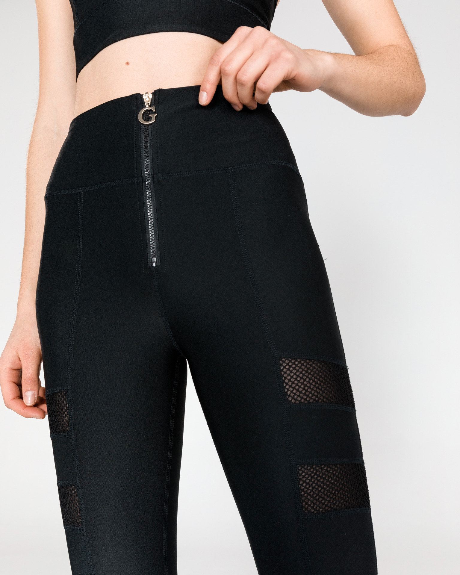 Legging sportwear slim noir femme - Guess O84a39 