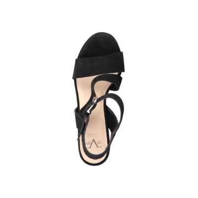 Sandale noir chic et élégante cuir - V 1969