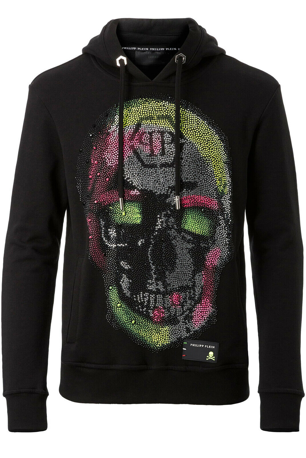 Philipp Plein Sweat Noir À Capuche Mjb0311 Just A Dream 