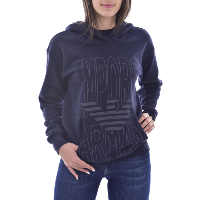 Pull  capuche bleu en coton pour femme Emporio Armani - 164396 0a265