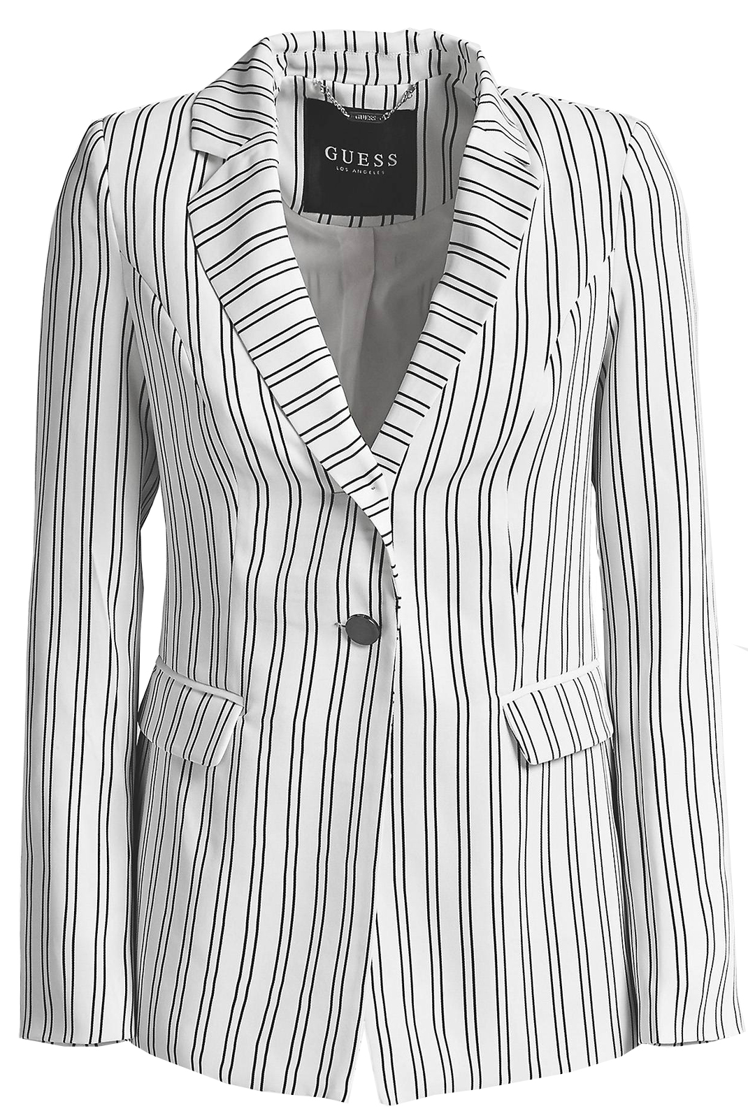 Blazer blanc à rayures femme - Guess W92n55 