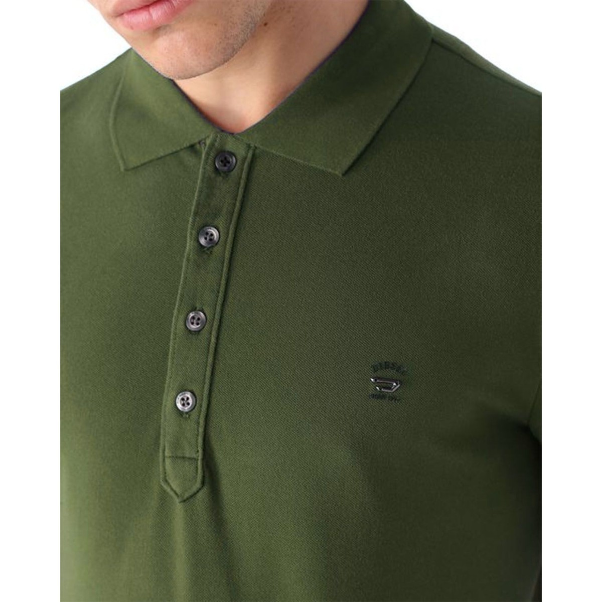 Diesel Polo Kaki T-yahei À Manches Courtes