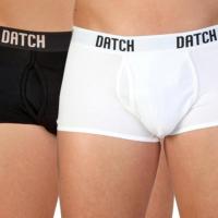 DATCH BOXERS HOMME BIPACK NOIR & BLANC 07U0029