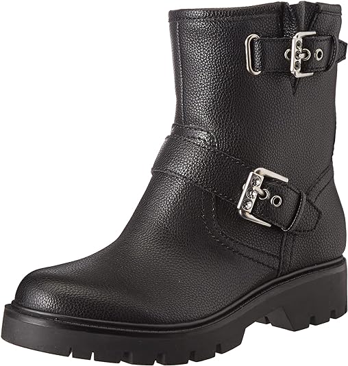 Bottines noir en cuir Guess pour femme - FL8RHIELE10