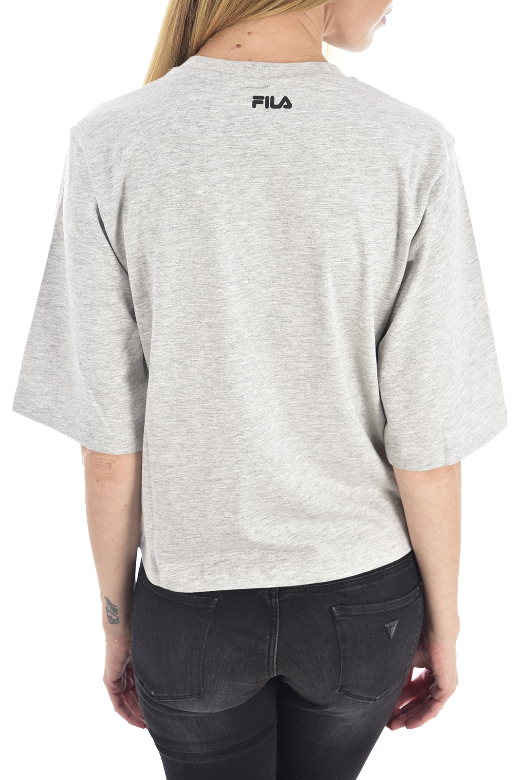 Tee-shirt gris col rond pour femme Fila - 682310