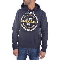 Kaporal Sweat Bleu À Capuche Goslo Printé Relief
