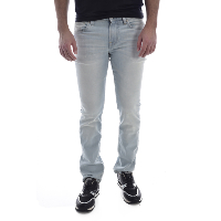 Jeans bleu skinny taille basse homme - Guess M92an2